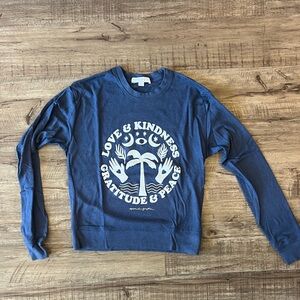 Spiritual Gangster Navy Crewneck Savasana Sweater